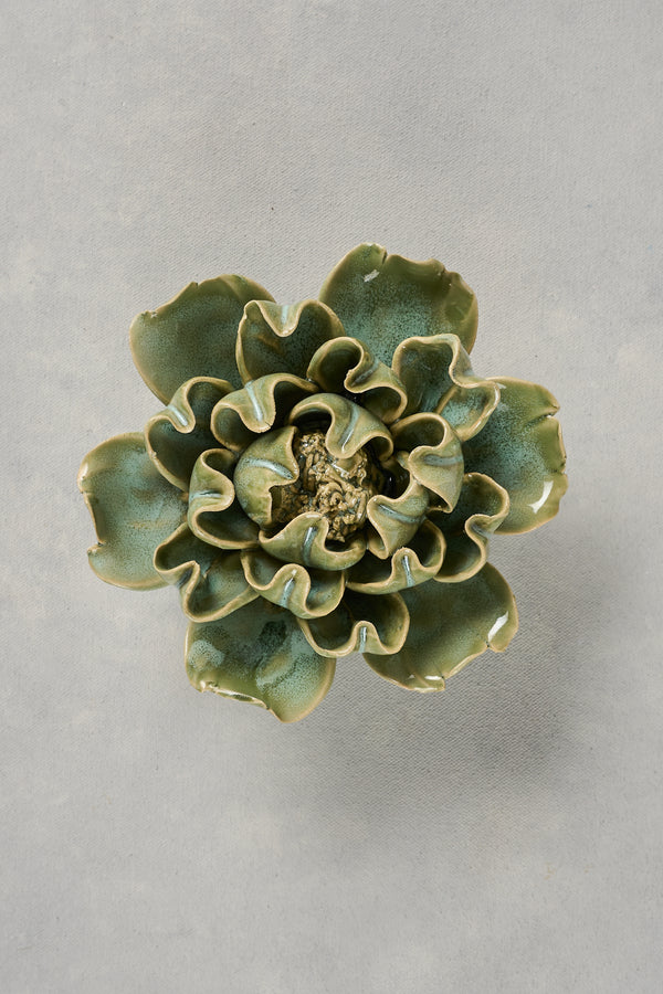 Ceramic Flower – Green