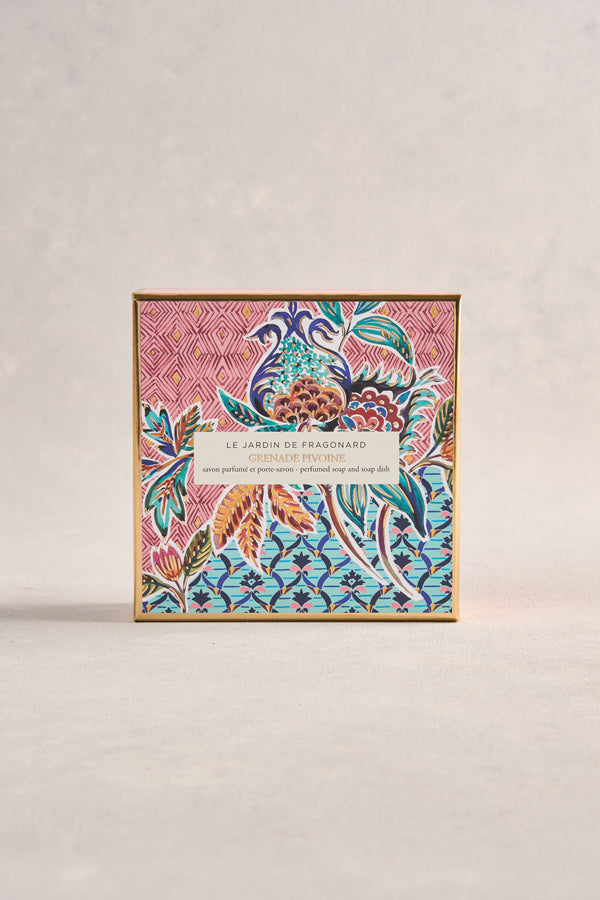 Fragonard Grenade Pivoine Soap & Dish Set
