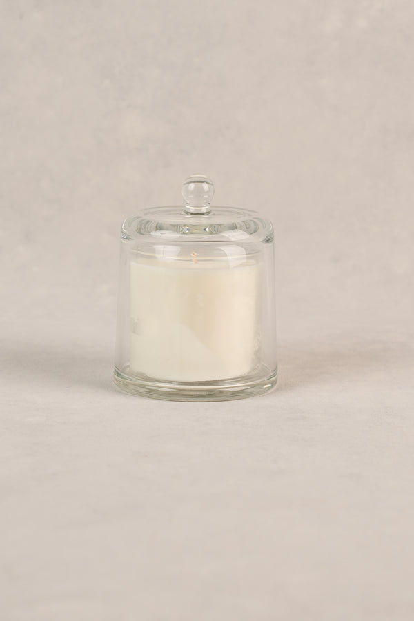 Country Garden Glass Cloche Candle