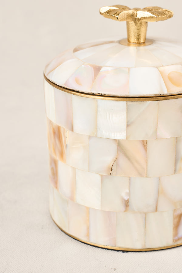 Bow Pearl Round Box