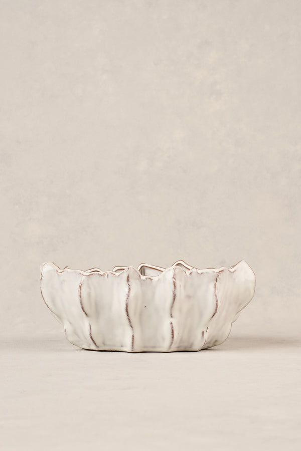 Scalloped Ceramic Bowl