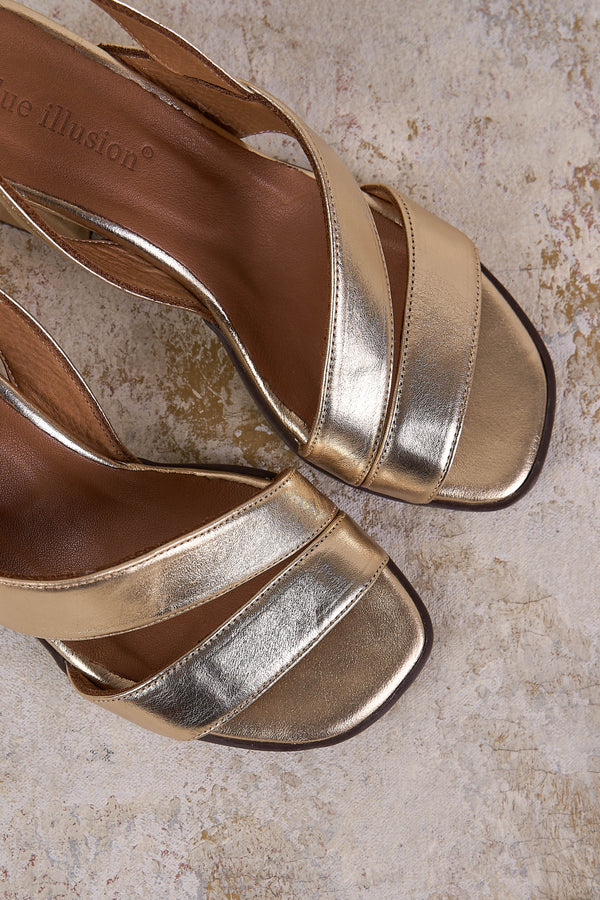 Minnie Gold Heel - Gold