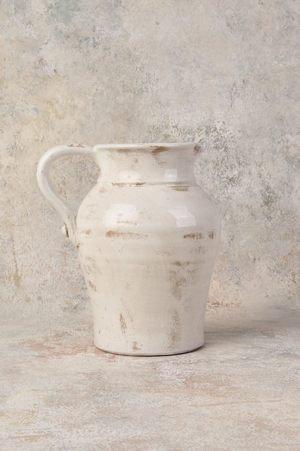 Luna Aged White Urn