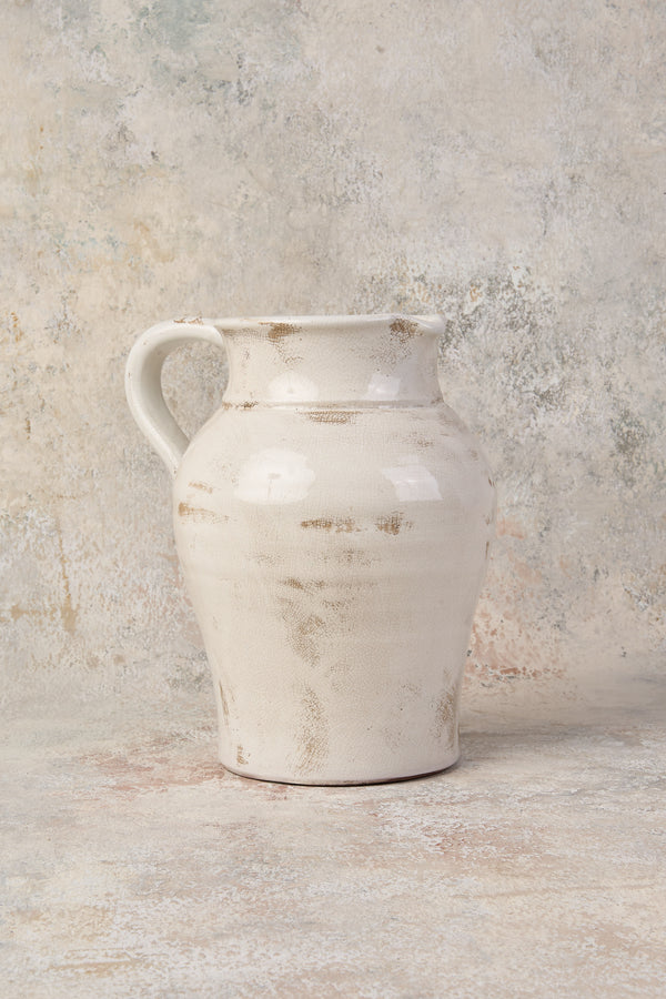 Luna Aged White Urn