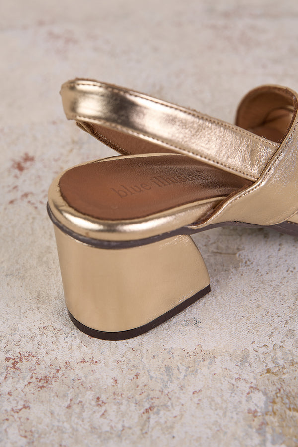 Minnie Gold Heel - Gold