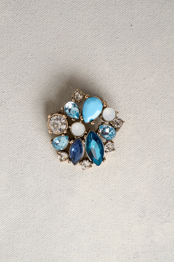 Ocean Diamon Brooch - Multicolour