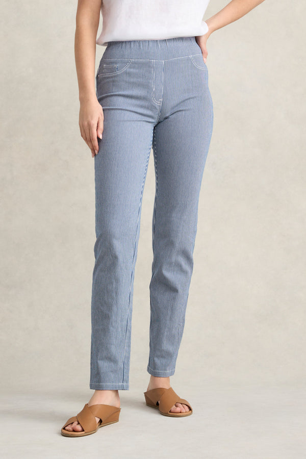 Bengajean Full Length Straight Leg - Nautical Stripe