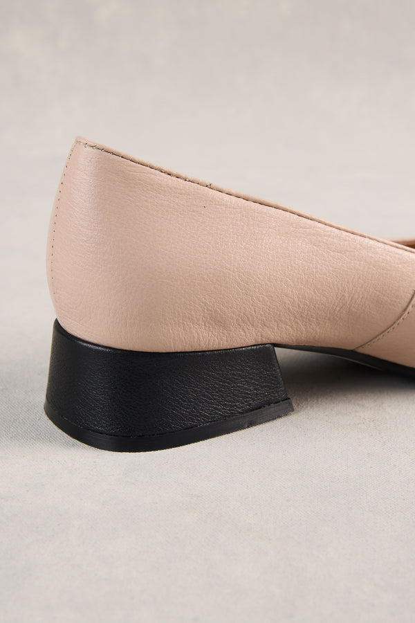 Joelle Two Tone Ballet - Nude & Black