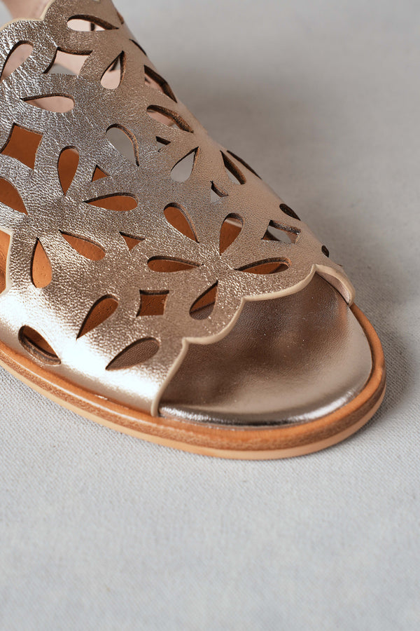 Clara Cut Out Sandal - Pewter