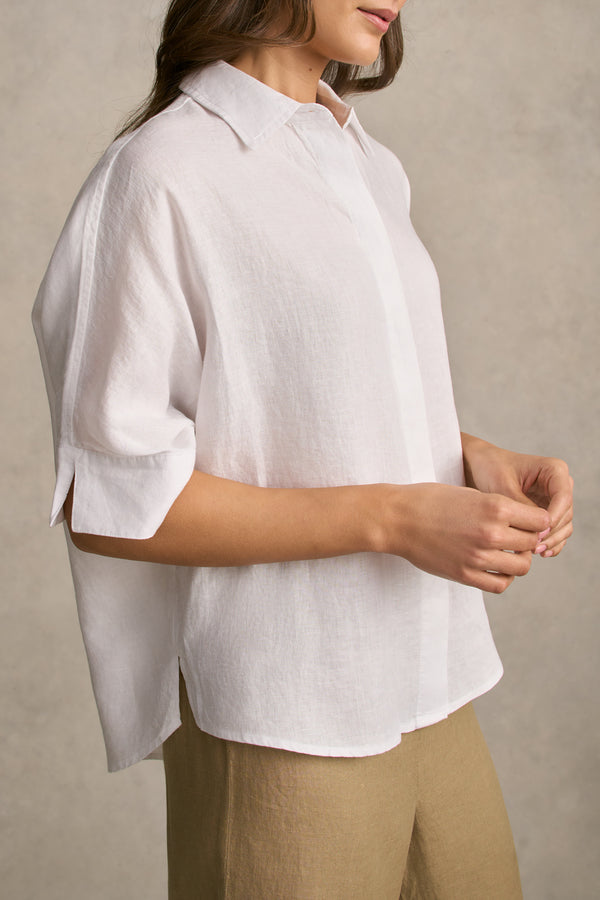 Relaxed Lightweight Shirt - White