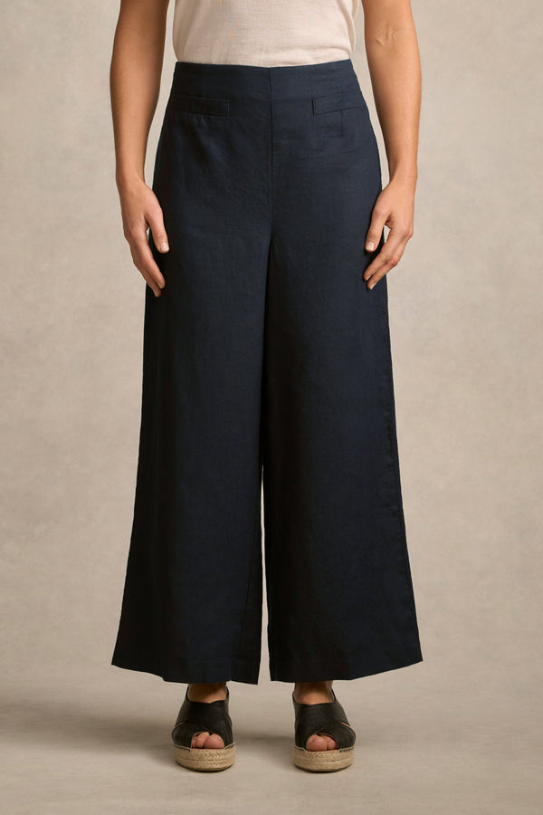 French Linen 7/8 Pant - Ink