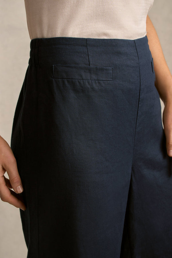 French Linen 7/8 Pant - Ink