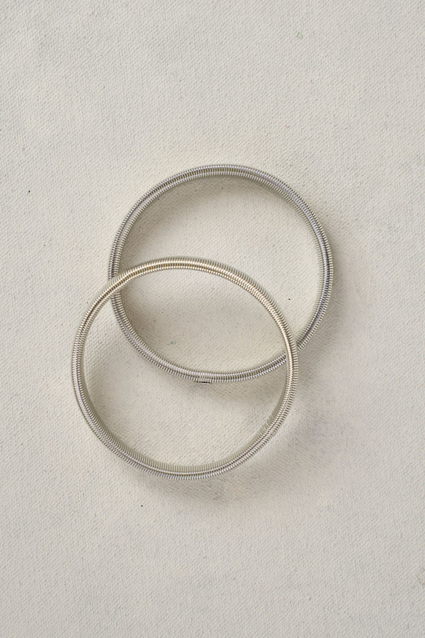 SLEEVE GARTER PAIR - SILVER