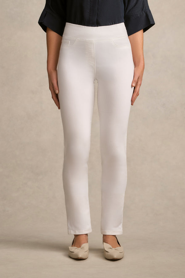 Bengajean® Full Length Straight Leg - White