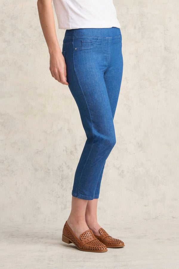 Bengajean Three Quarter Slim Leg - Ultramine