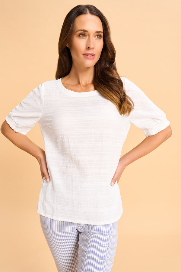 Crinkle Cotton Top