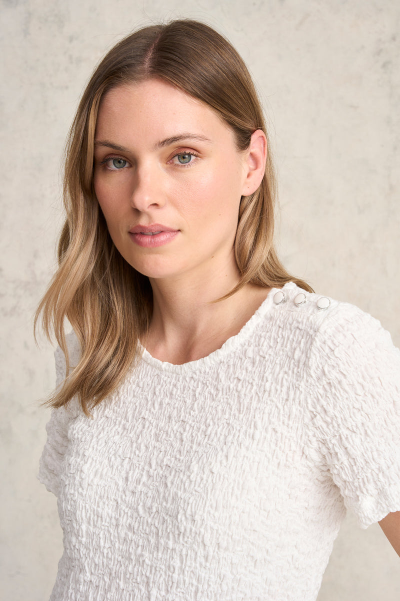 Bright Spot Cotton Crinkle Shirt