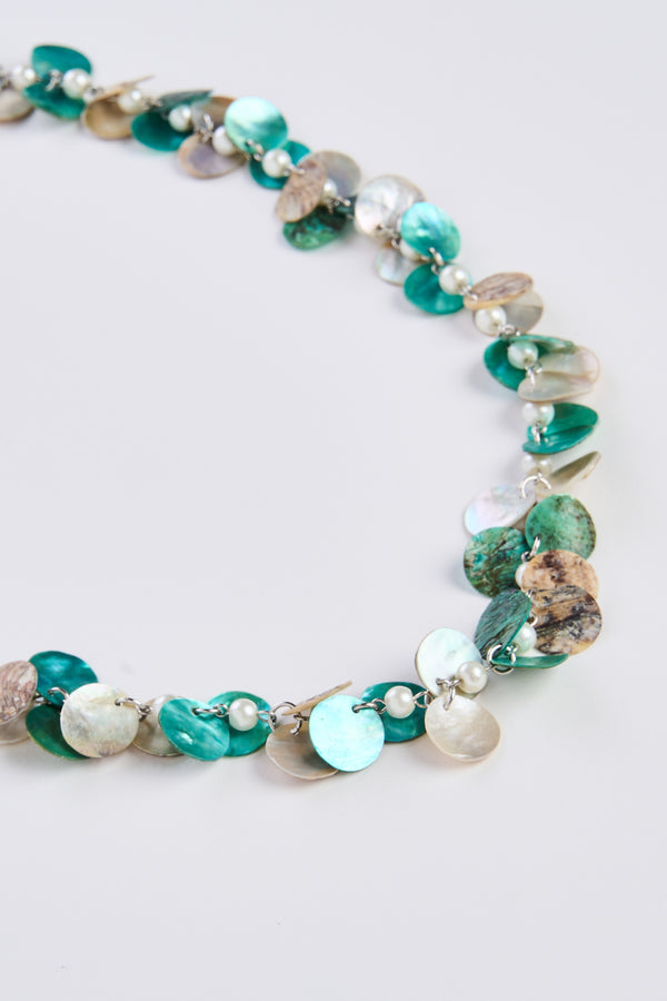 Turquoise Shell 2 In 1 Necklace