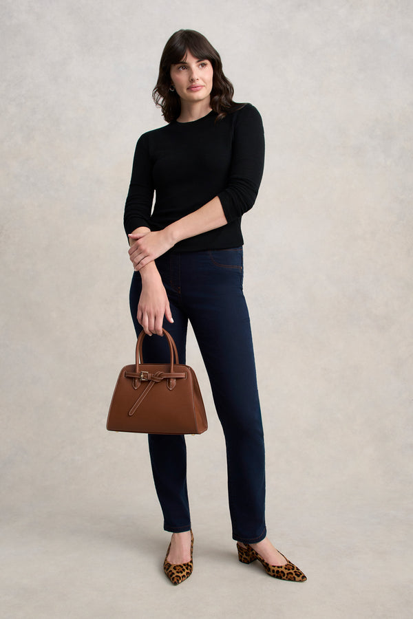 Merino Wool Rib Tee - Black