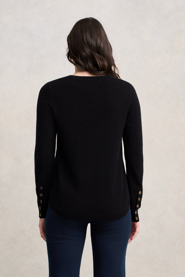 Merino Wool Jumper - Black