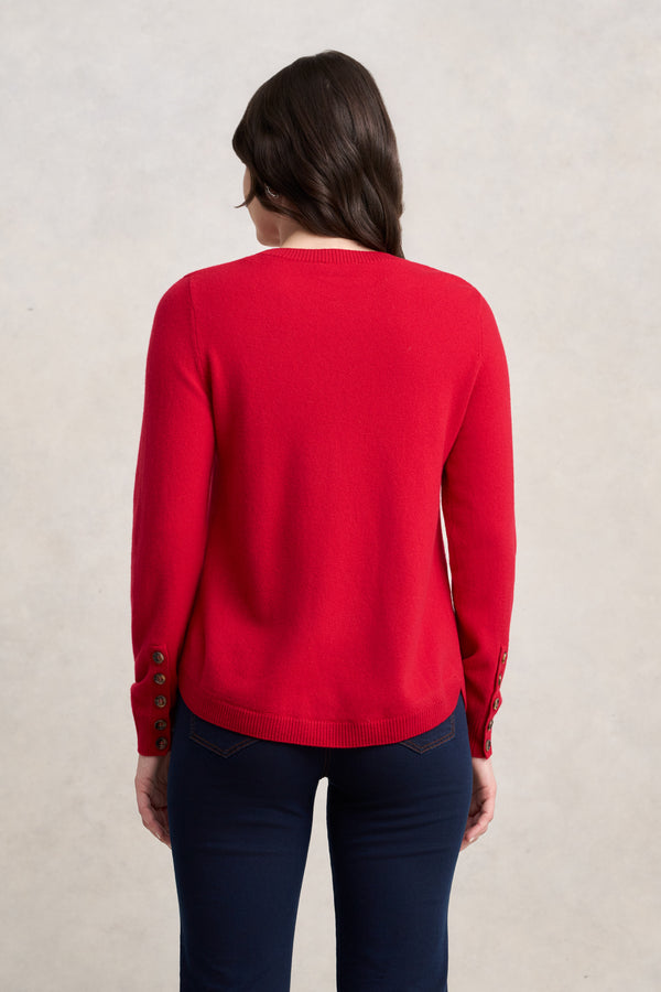 Merino Wool Jumper - Rouge