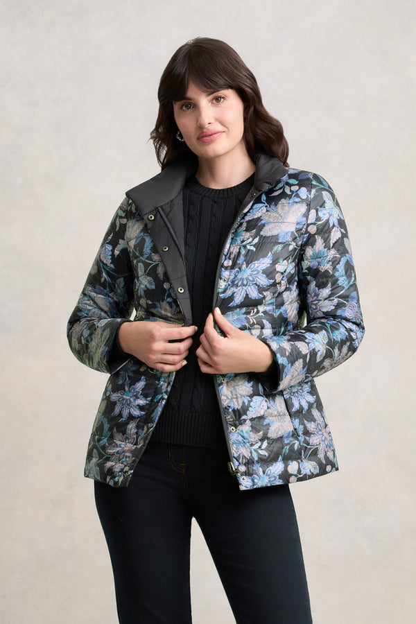 Reversible Puffer Jacket - Floral Chintz Print