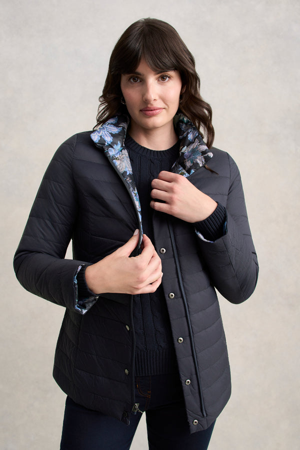 Reversible Puffer Jacket - Floral Chintz Print