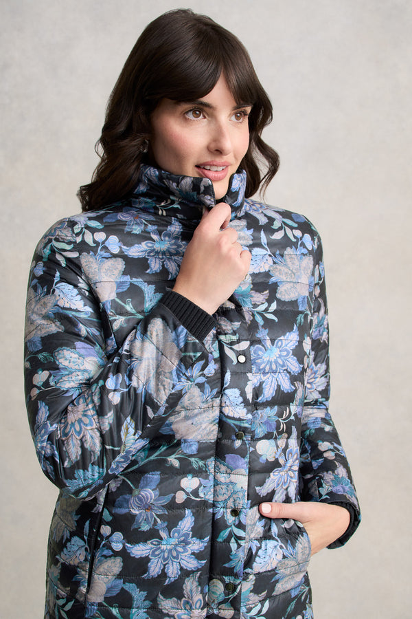 Reversible Puffer Jacket - Floral Chintz Print