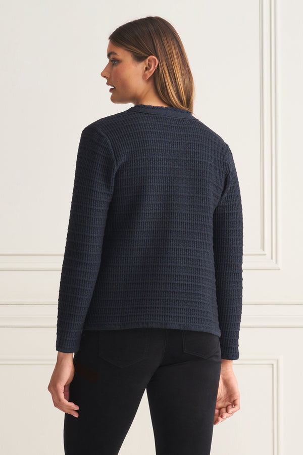 Tweed Knit Jacket