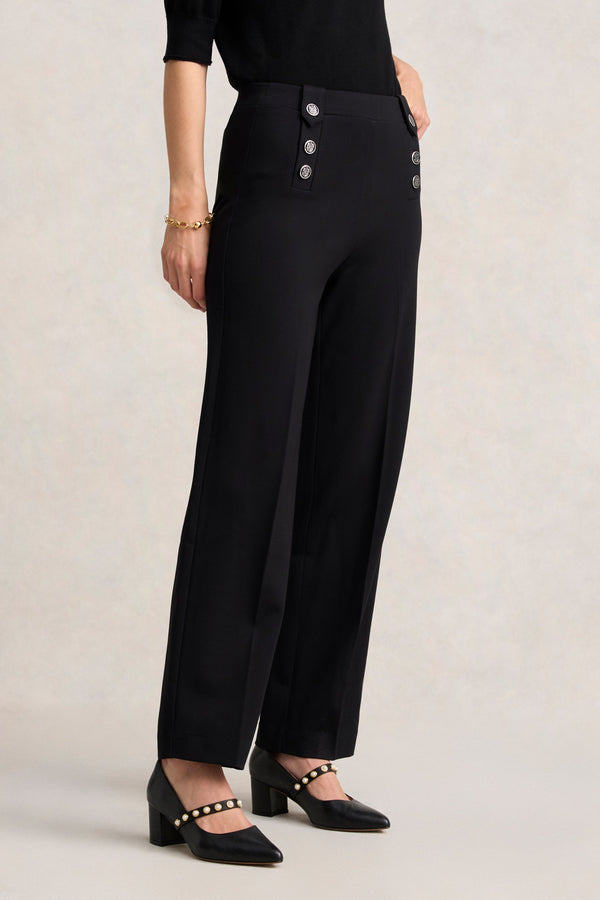 SAILOR PONTE PANT - BLACK