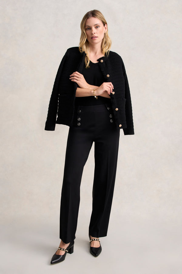 SAILOR PONTE PANT - BLACK