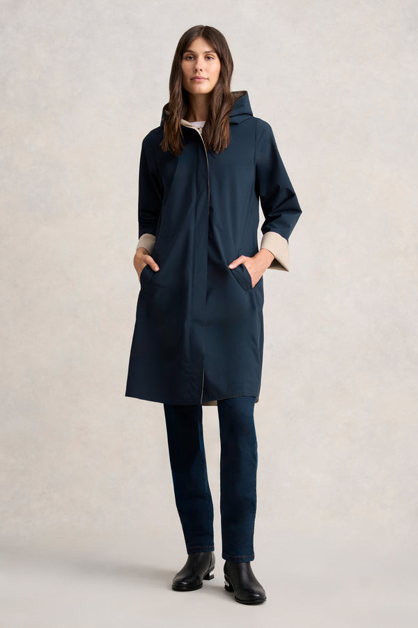 WATER PROOF REVERSIBLE JACKET - INK / STONE