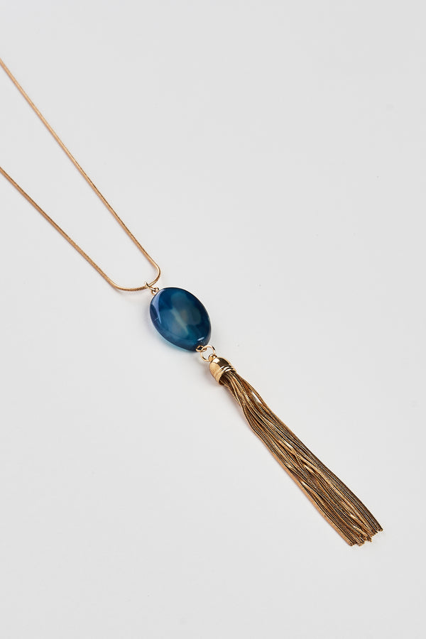 Blue Dragon Stone Necklace