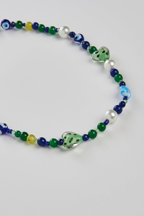 Geana Glass Beaded Necklace