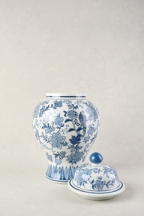 GINGER JAR LARGE - BLUE AND WHITE