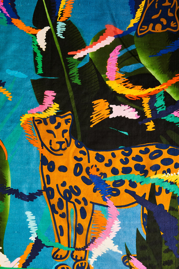 Jungle Print Silk Scarf