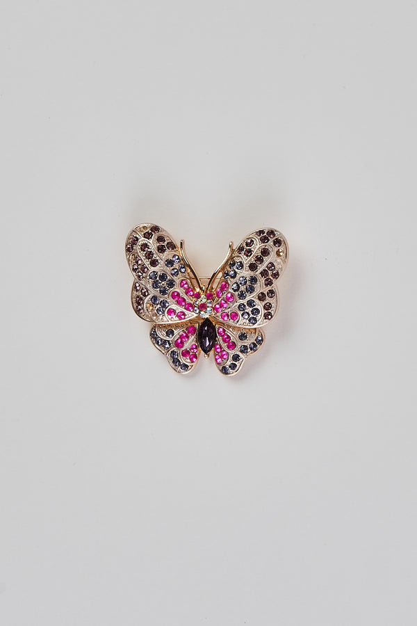 Mauve Butterfly Brooch