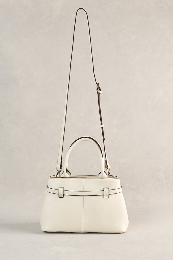Buckle Detail Tote - Cream
