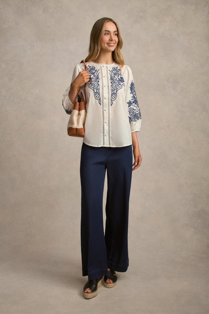 Embroidered Shirt - White