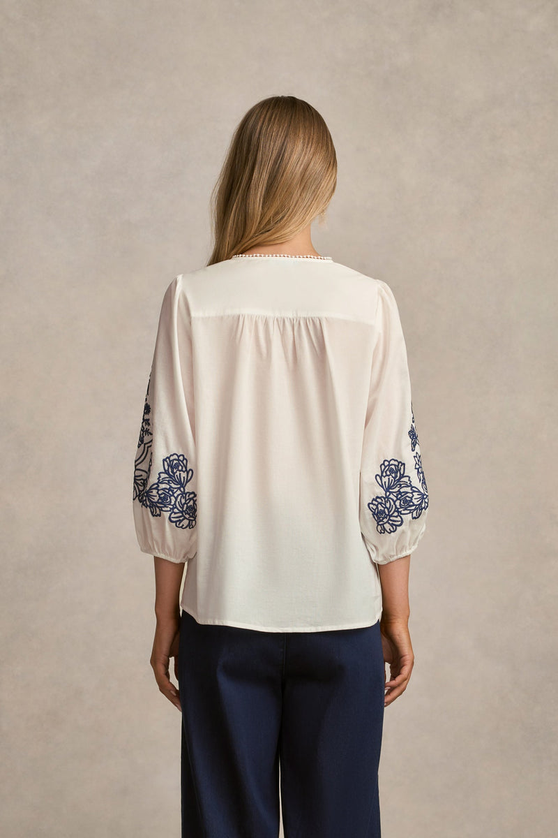 Embroidered Shirt - White