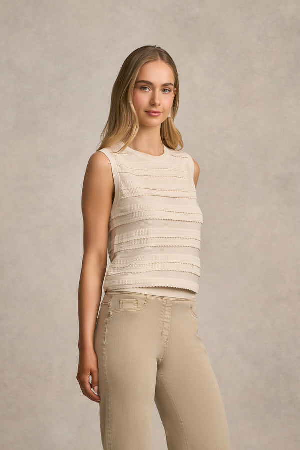 Scallop Detail Tank - Vanilla