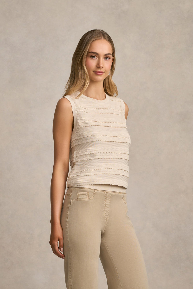 Scallop Detail Tank - Vanilla