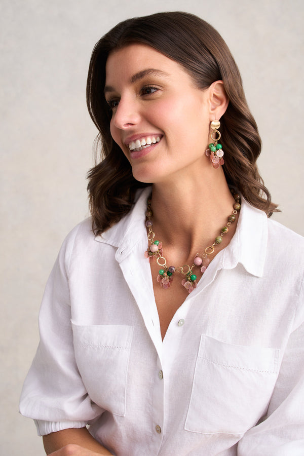 Cluster Necklace - Multicolour