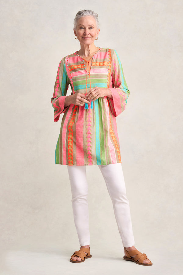 Fluoro Jacquard Kaftan