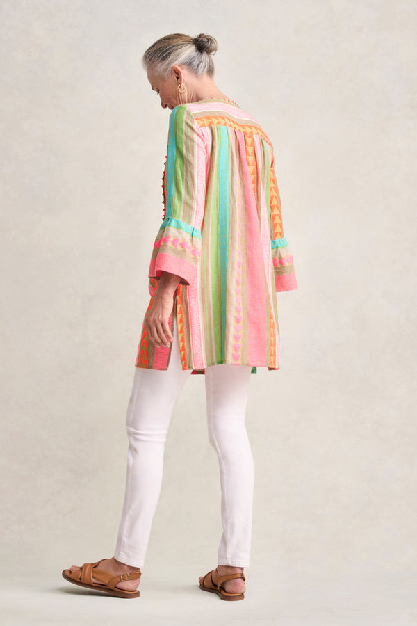 Fluoro Jacquard Kaftan - Fluoro Jacquard