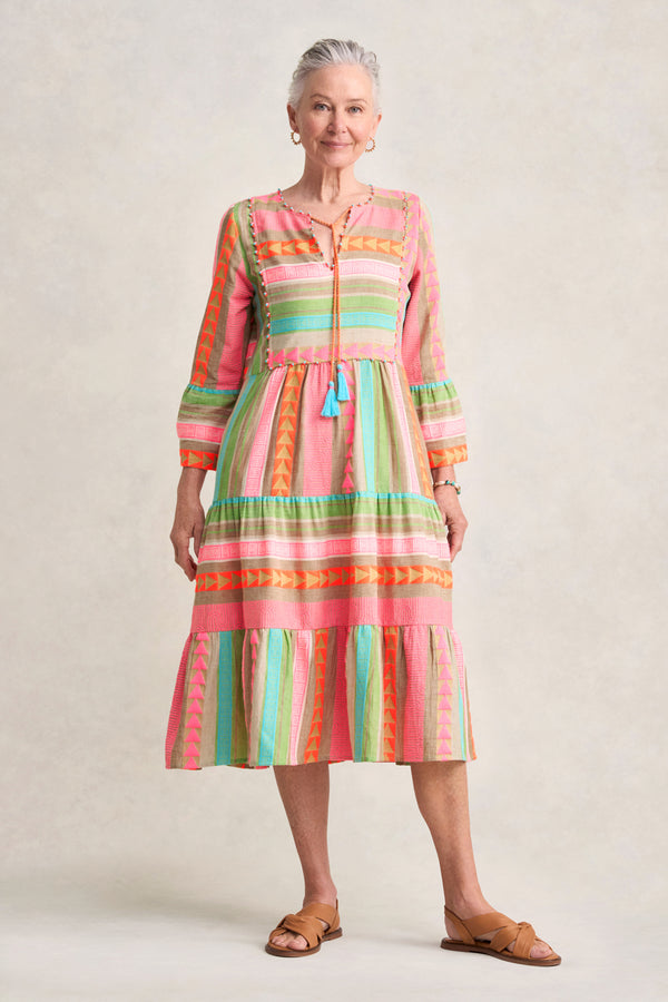 Fluoro Jacquard Dress - Fluoro Jacquard