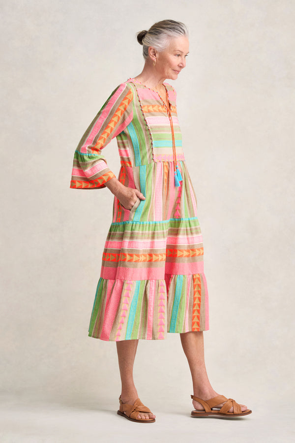 Fluoro Jacquard Dress - Fluoro Jacquard