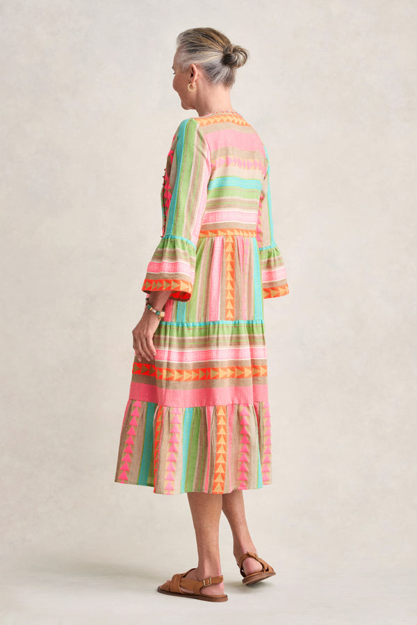 Fluoro Jacquard Dress - Fluoro Jacquard