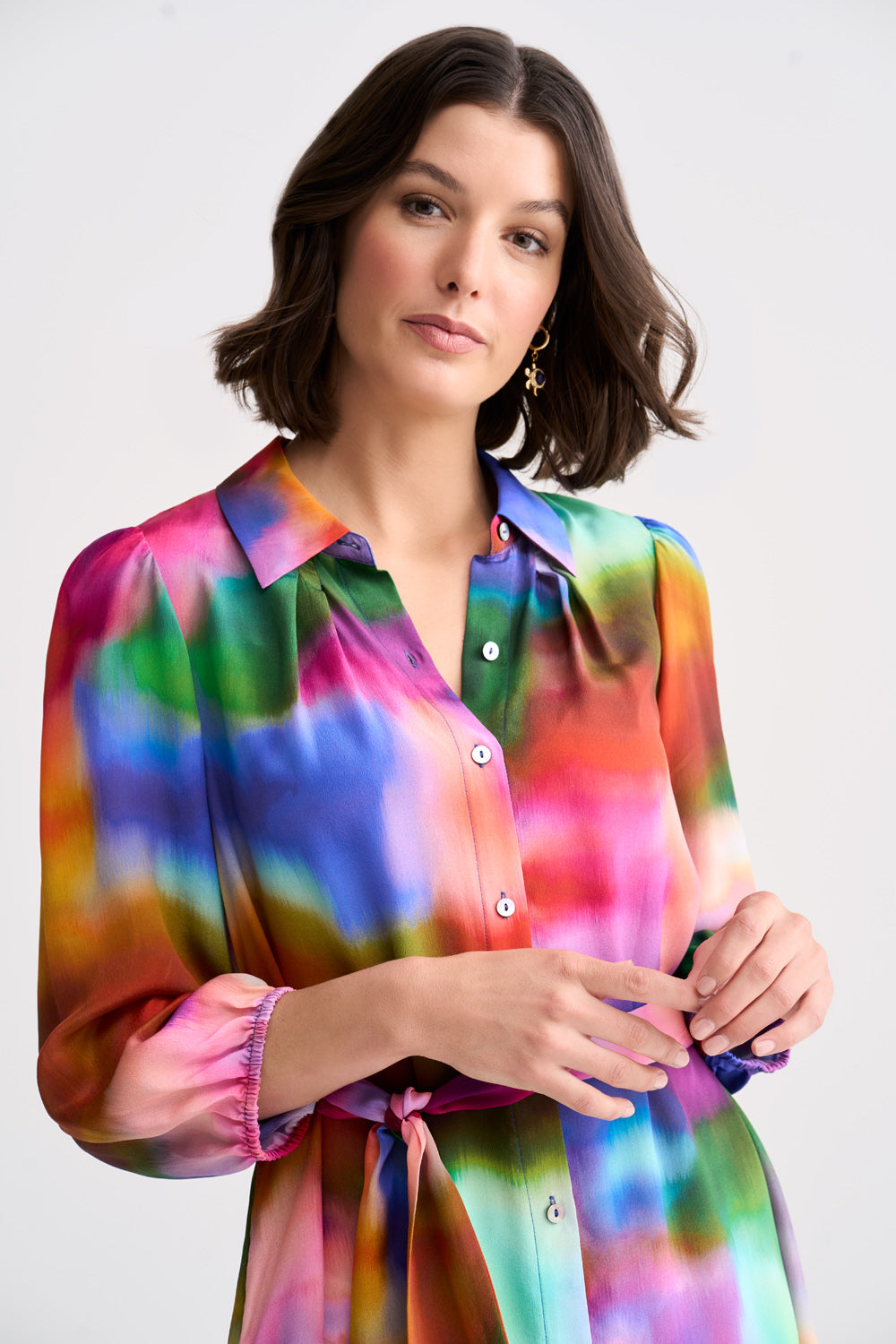 Colorful clearance shirt dress