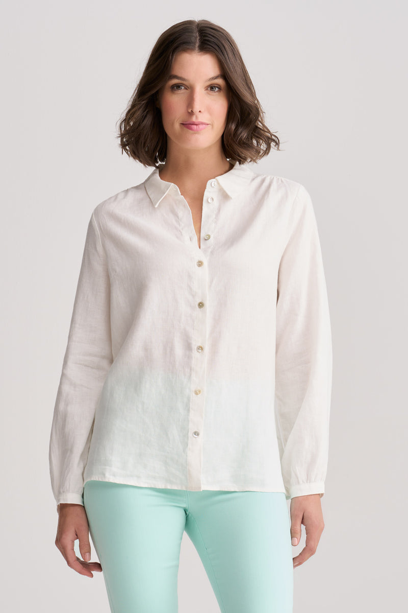 French Linen Shirt – Blue Illusion